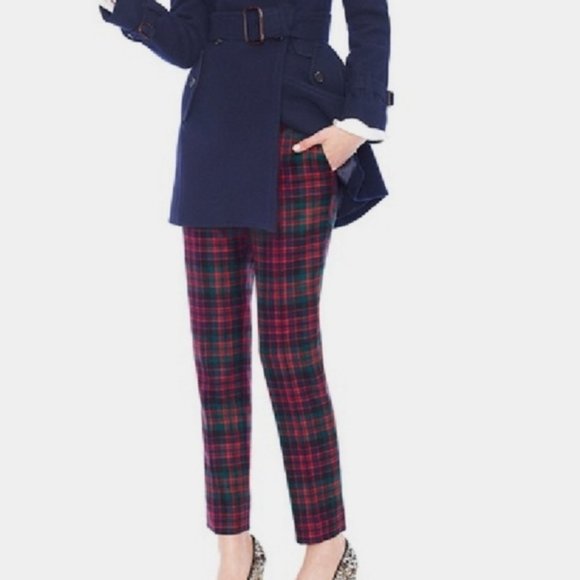 J. Crew Pants - NWT J.CREW Cafe Capri 100% Wool Plaid Pants